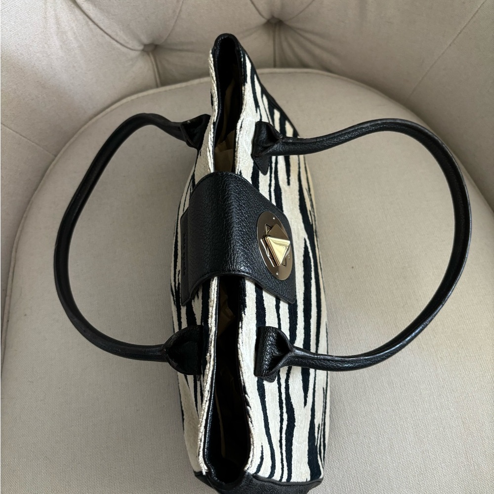 Kate Spade Black and White Zebra Shoulder Bag - Picture 7 of 10